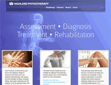 Tablet Screenshot of highlandphysiotherapy.co.uk